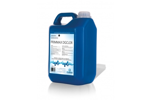 PRIMMAX DGCLOR 5L - Detergente Desengordurante E Desincrustante Clorado.